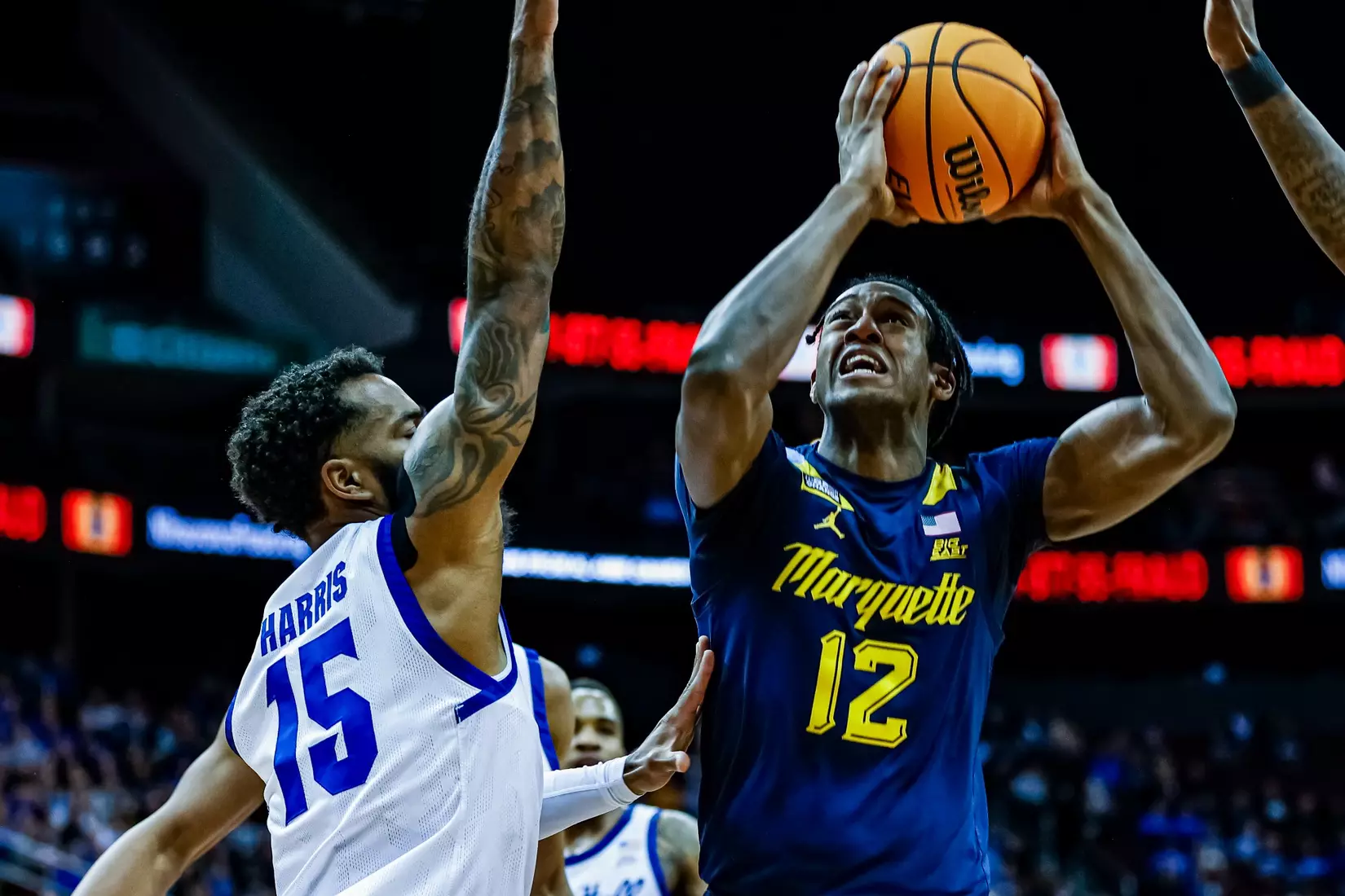 #20 Marquette defeats Seton Hall 74-53 in Newark, NJ on Saturday January 21, 2023.