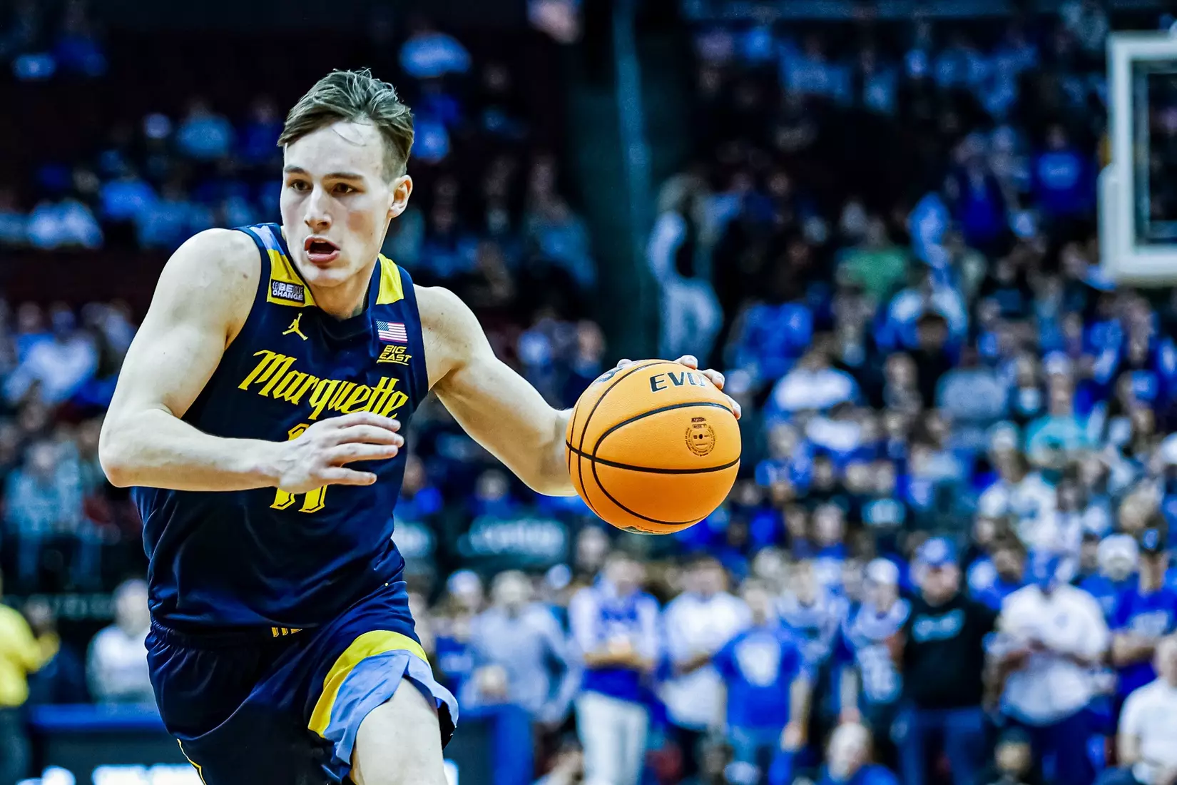 #20 Marquette defeats Seton Hall 74-53 in Newark, NJ on Saturday January 21, 2023.