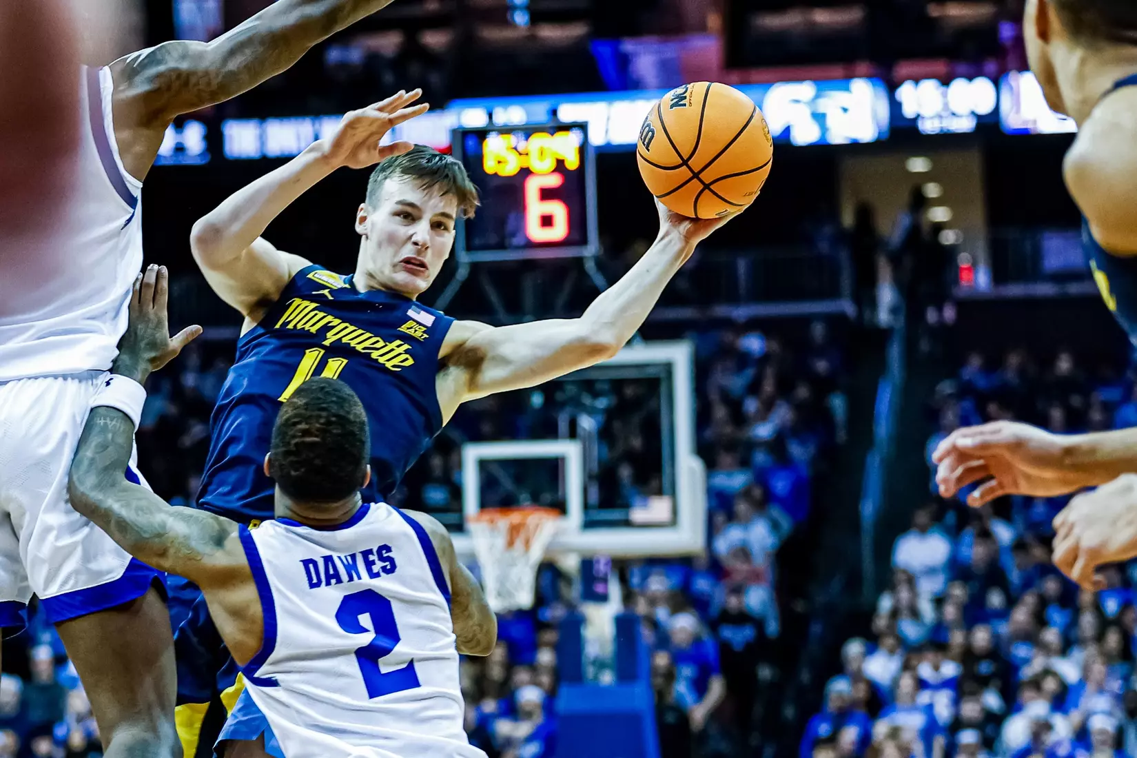 #20 Marquette defeats Seton Hall 74-53 in Newark, NJ on Saturday January 21, 2023.