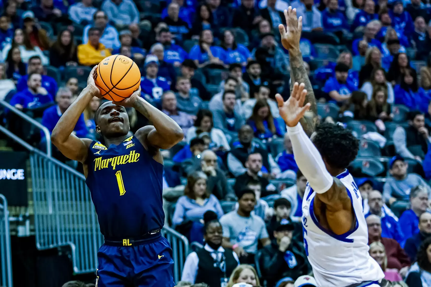#20 Marquette defeats Seton Hall 74-53 in Newark, NJ on Saturday January 21, 2023.
