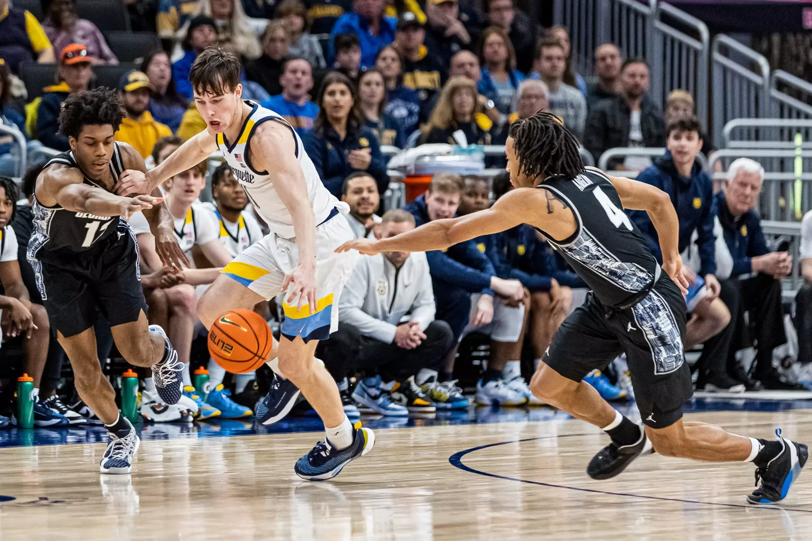 Marquette tops 95-73 Georgetown in Milwaukee, WI at Fiserv Forum on Saturday June 7, 2023.