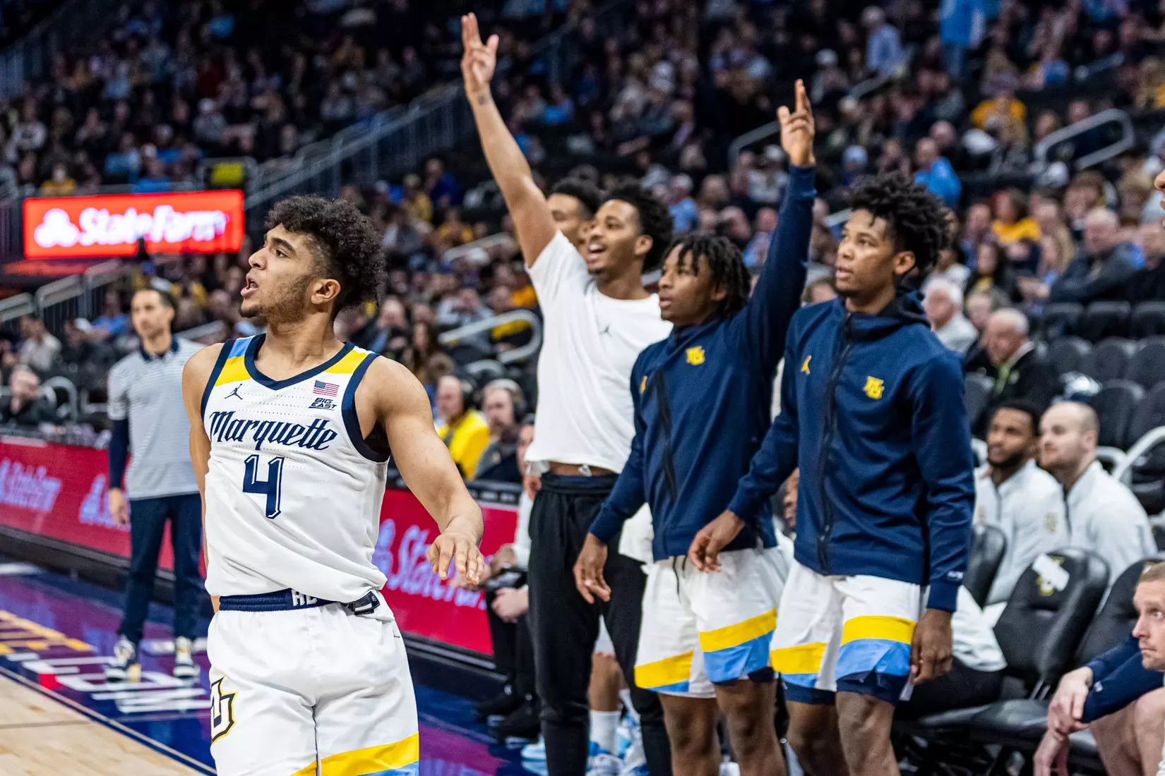 Marquette tops 95-73 Georgetown in Milwaukee, WI at Fiserv Forum on Saturday June 7, 2023.