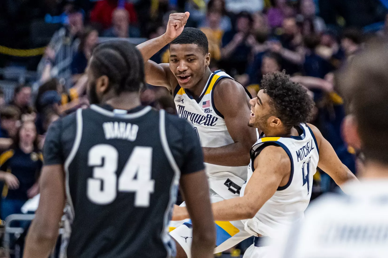 Marquette tops 95-73 Georgetown in Milwaukee, WI at Fiserv Forum on Saturday June 7, 2023.