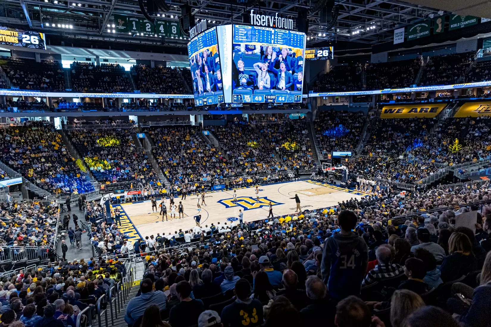 Marquette tops 95-73 Georgetown in Milwaukee, WI at Fiserv Forum on Saturday June 7, 2023.