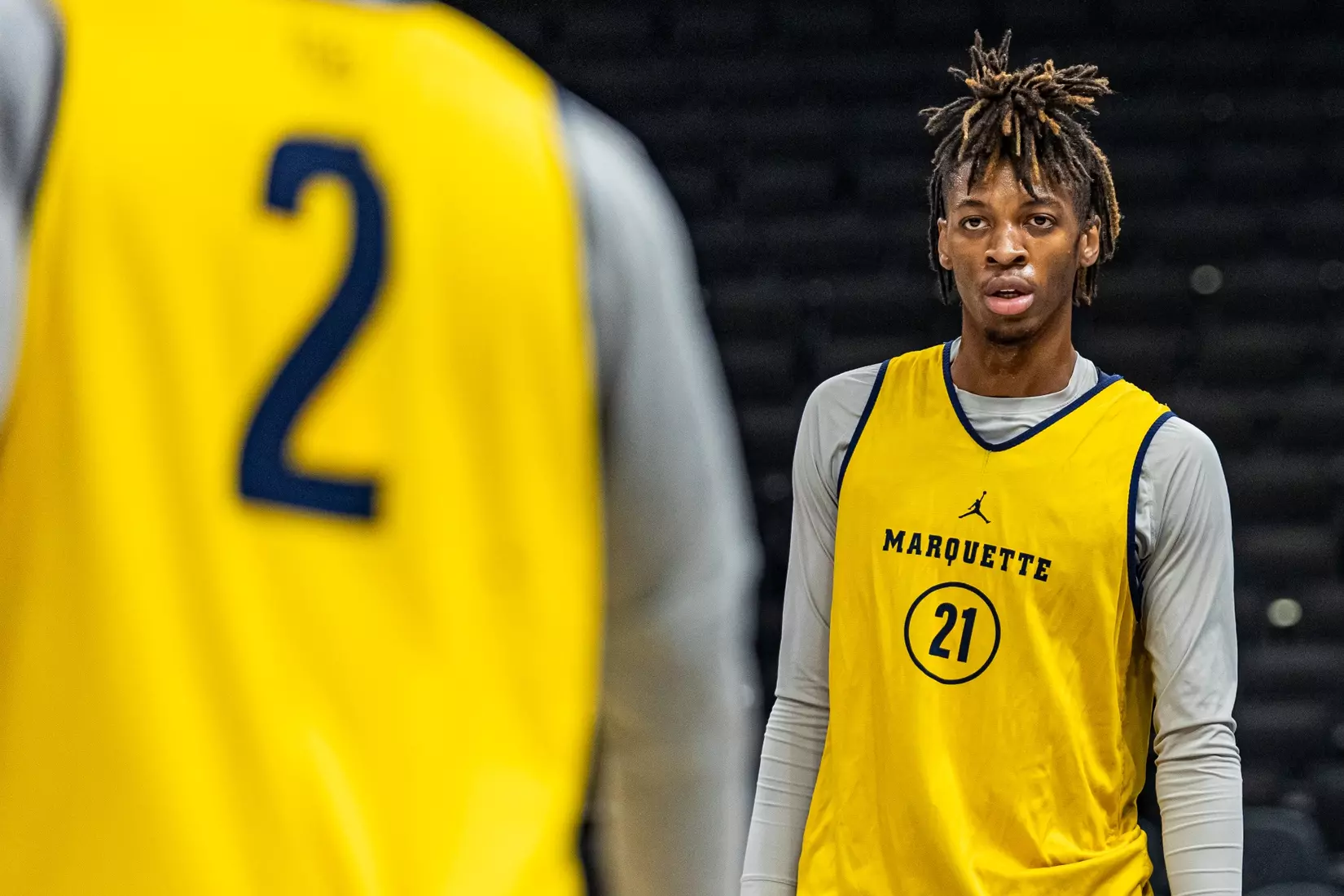 Marquette Men's Basketball open practice at Fiserv Forum on Wednesday October 18, 2023 in Milwaukee, WI.