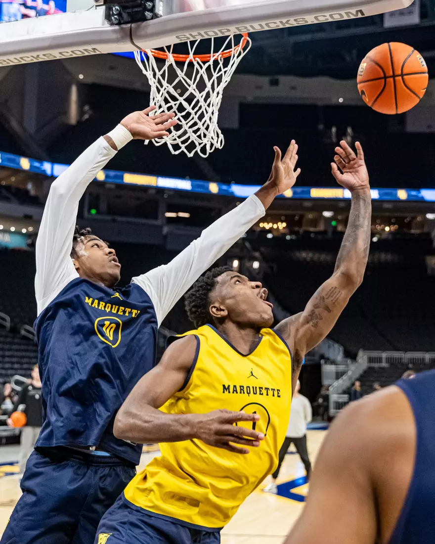 Marquette Men's Basketball open practice at Fiserv Forum on Wednesday October 18, 2023 in Milwaukee, WI.