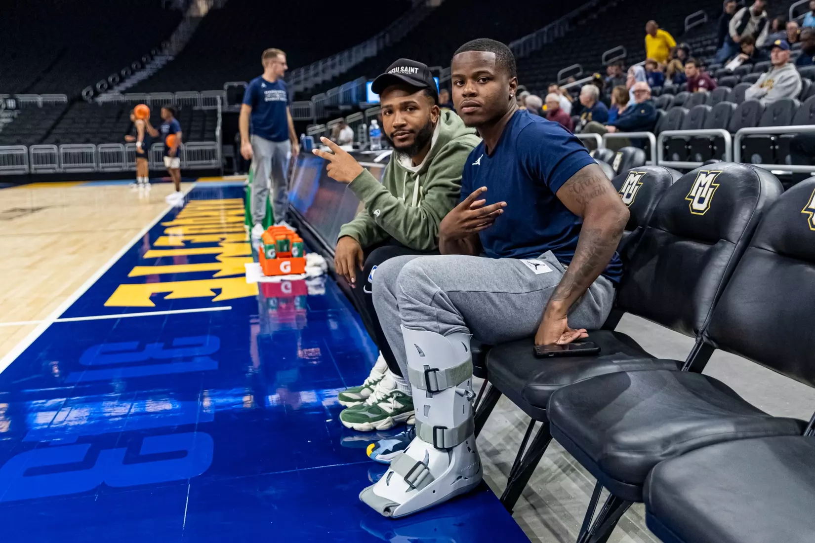 Marquette Men's Basketball open practice at Fiserv Forum on Wednesday October 18, 2023 in Milwaukee, WI.