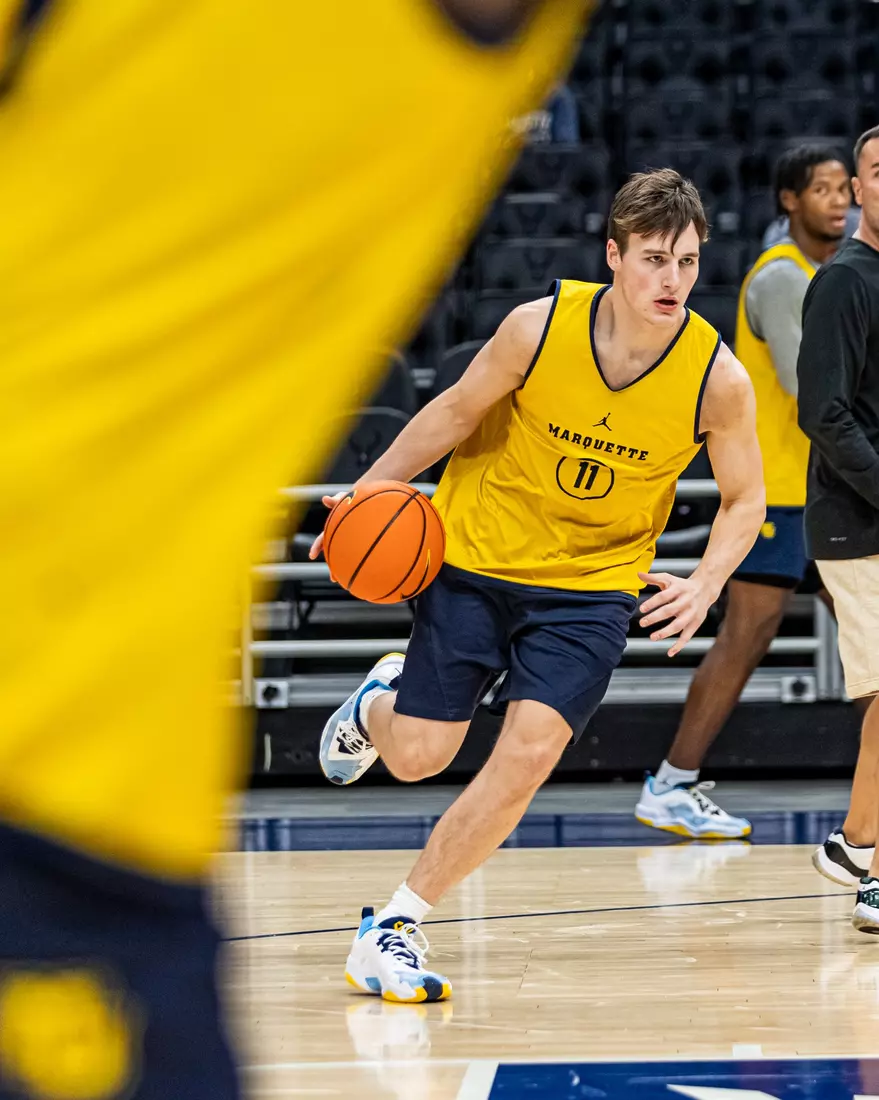 Marquette Men's Basketball open practice at Fiserv Forum on Wednesday October 18, 2023 in Milwaukee, WI.