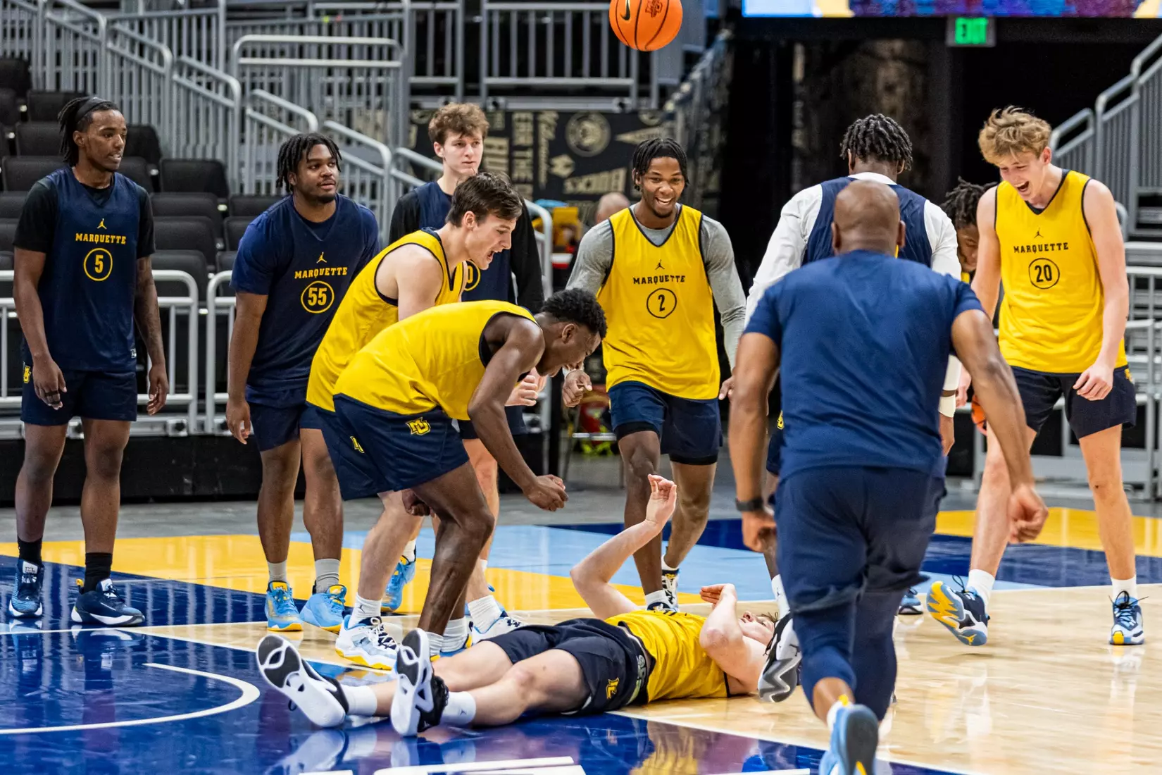 Marquette Men's Basketball open practice at Fiserv Forum on Wednesday October 18, 2023 in Milwaukee, WI.