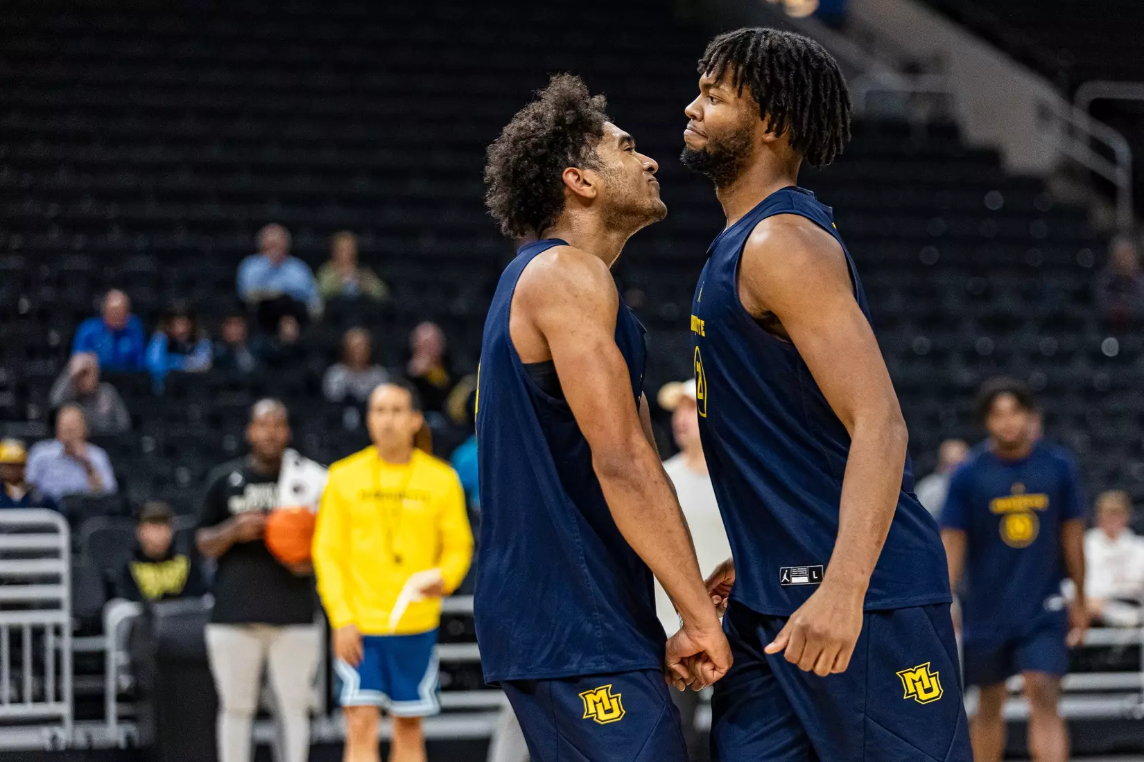 Marquette Men's Basketball open practice at Fiserv Forum on Wednesday October 18, 2023 in Milwaukee, WI.