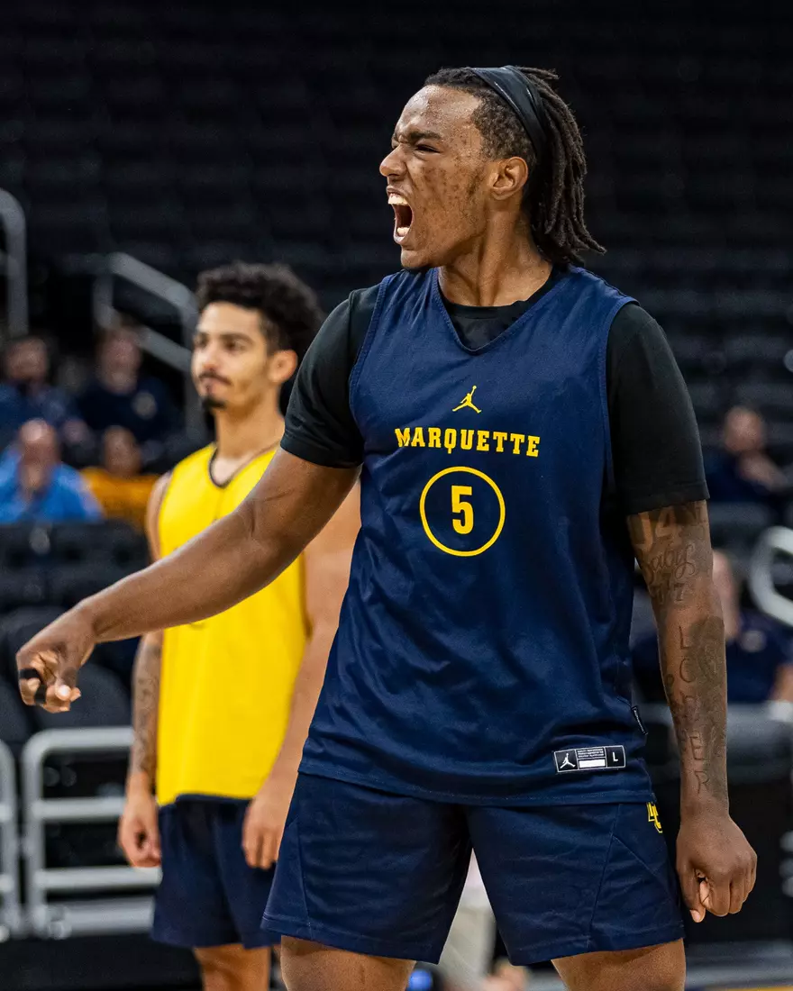 Marquette Men's Basketball open practice at Fiserv Forum on Wednesday October 18, 2023 in Milwaukee, WI.