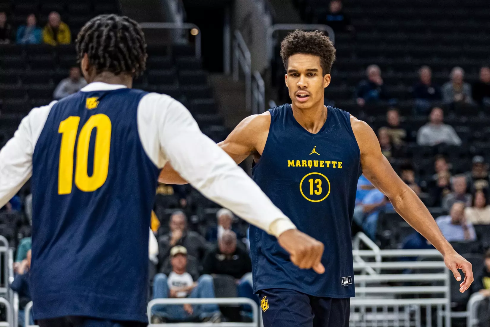 Marquette Men's Basketball open practice at Fiserv Forum on Wednesday October 18, 2023 in Milwaukee, WI.
