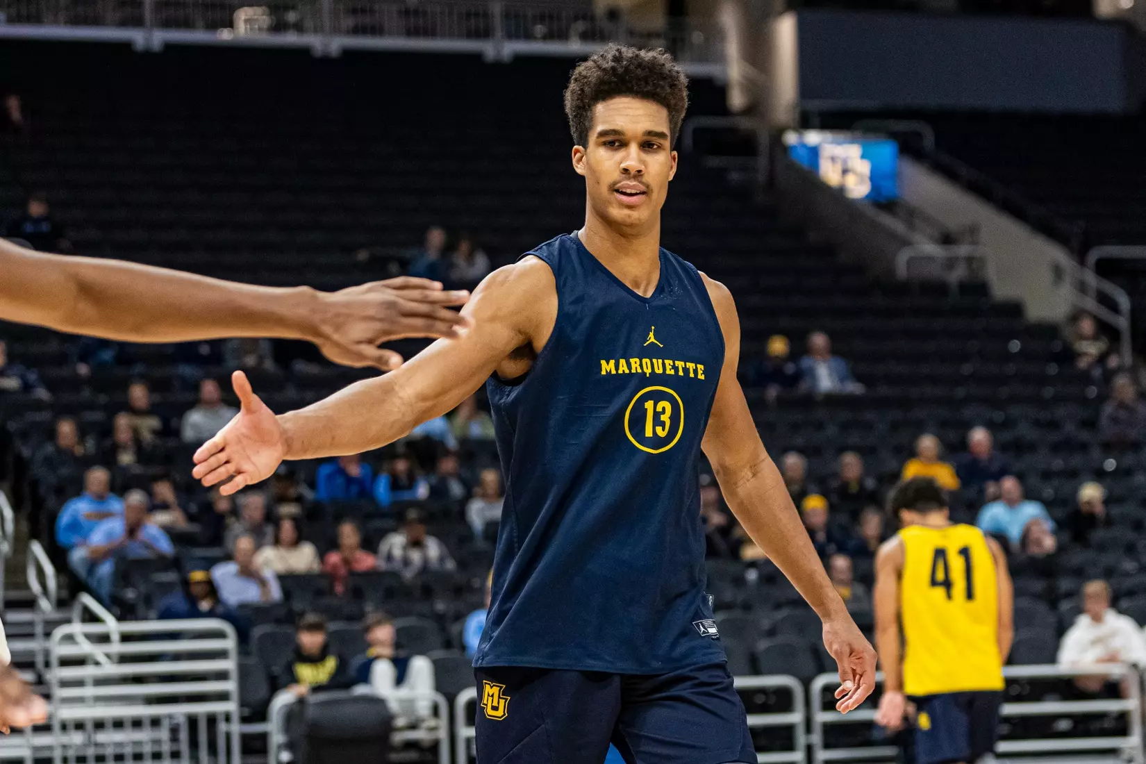 Marquette Men's Basketball open practice at Fiserv Forum on Wednesday October 18, 2023 in Milwaukee, WI.