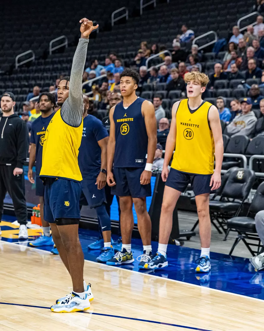 Marquette Men's Basketball open practice at Fiserv Forum on Wednesday October 18, 2023 in Milwaukee, WI.