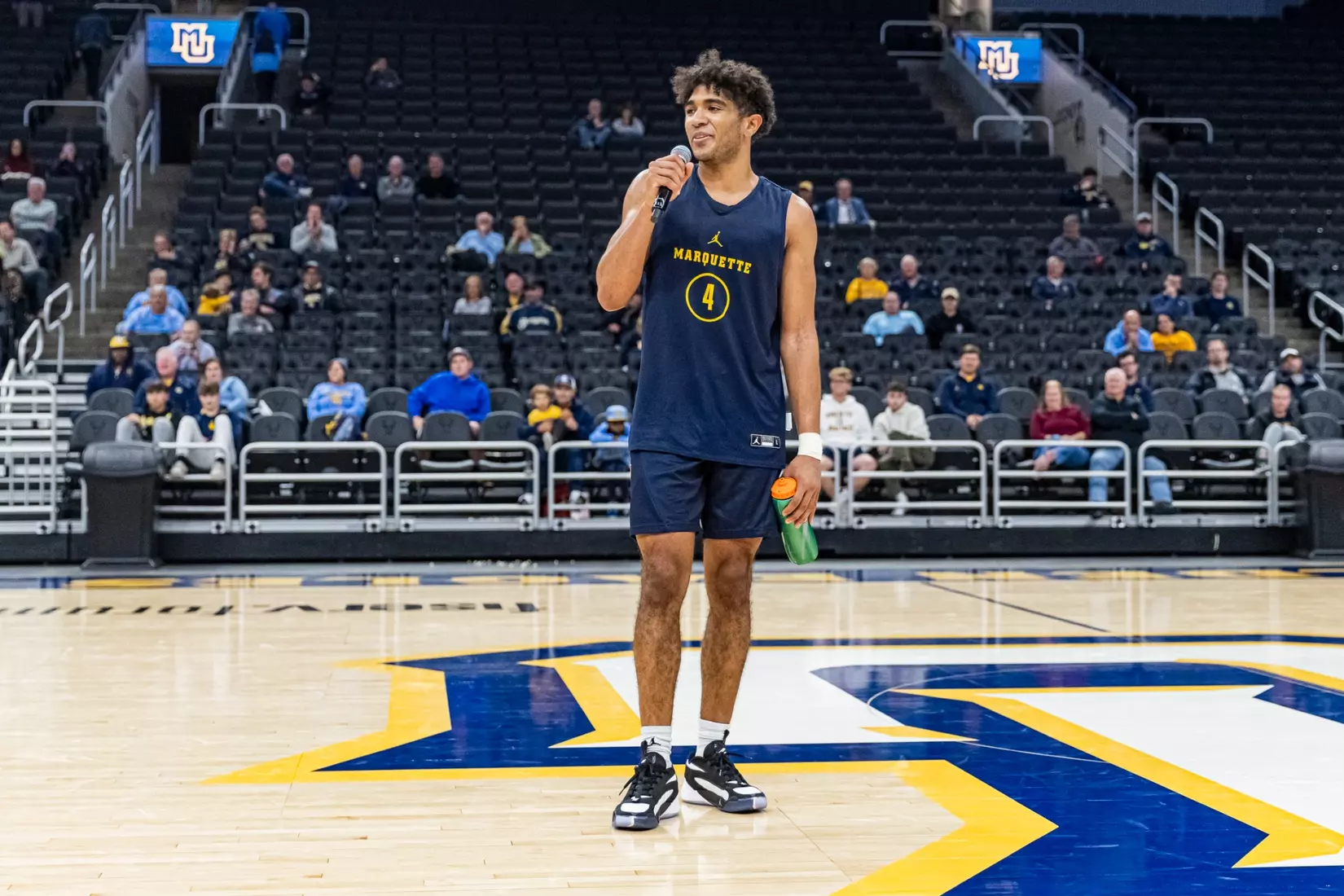 Marquette Men's Basketball open practice at Fiserv Forum on Wednesday October 18, 2023 in Milwaukee, WI.