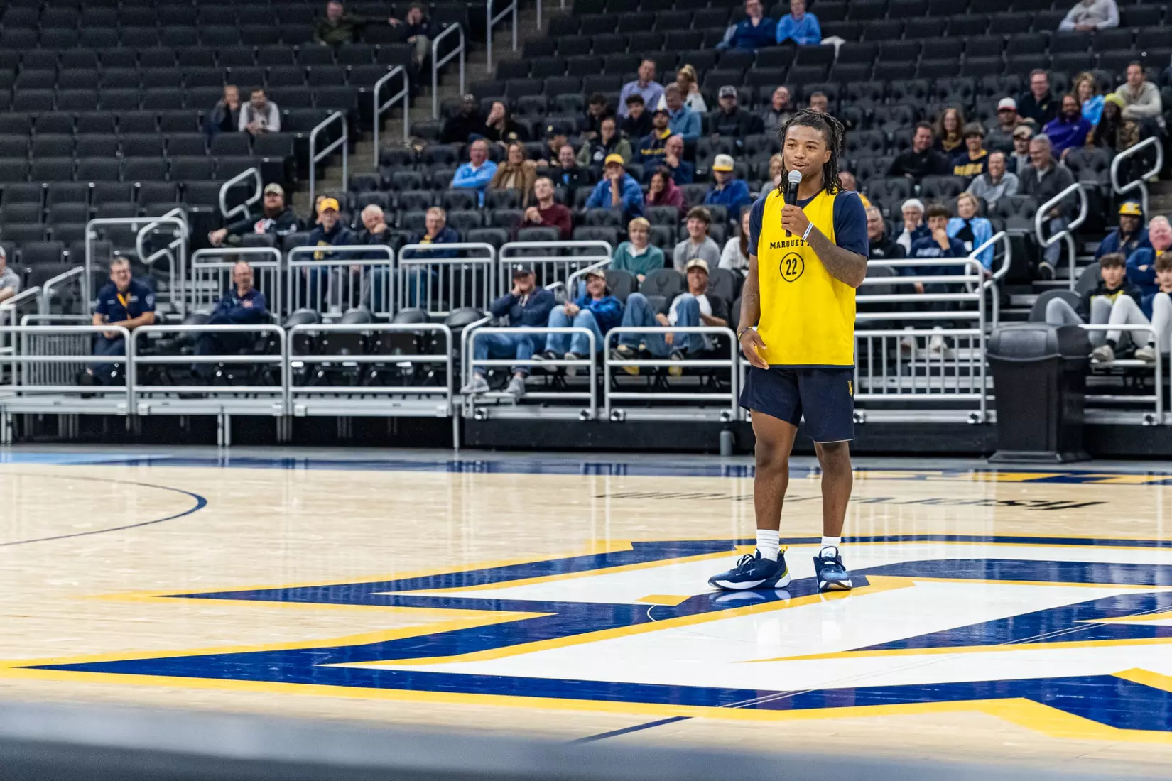Marquette Men's Basketball open practice at Fiserv Forum on Wednesday October 18, 2023 in Milwaukee, WI.