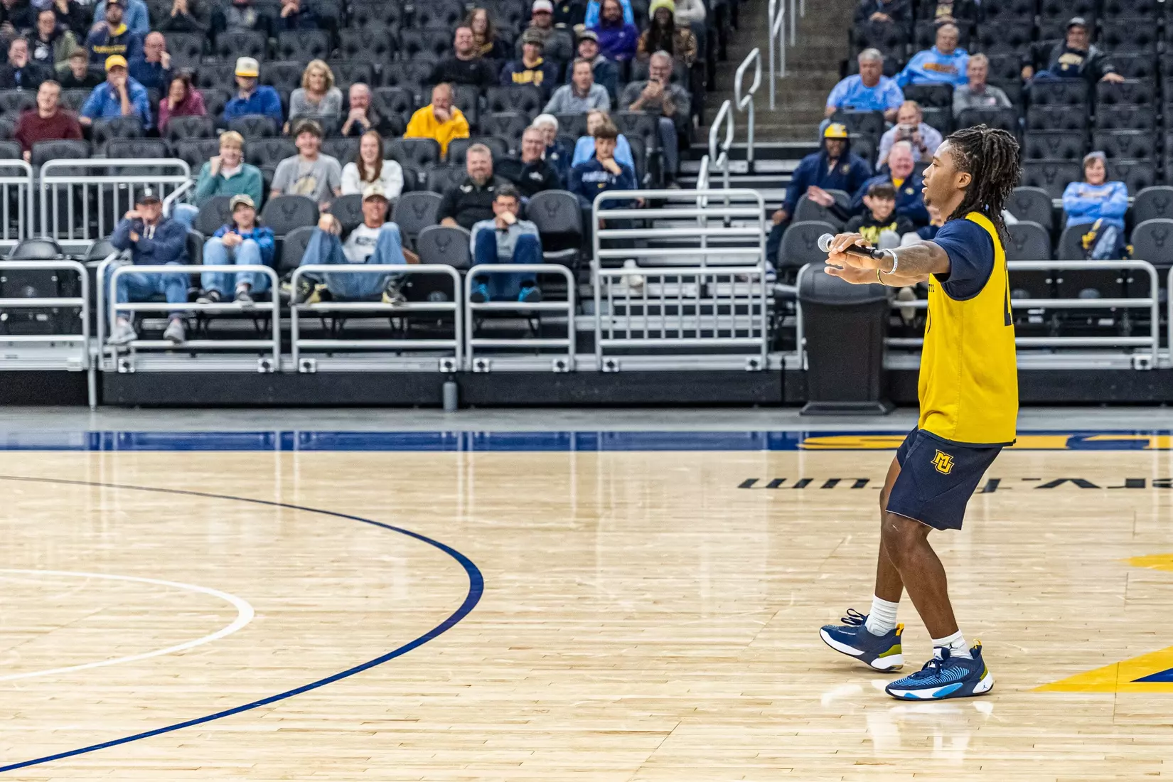 Marquette Men's Basketball open practice at Fiserv Forum on Wednesday October 18, 2023 in Milwaukee, WI.