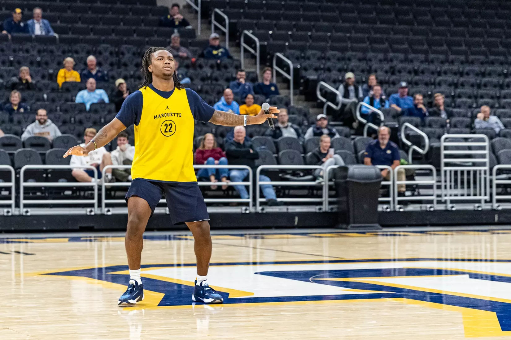Marquette Men's Basketball open practice at Fiserv Forum on Wednesday October 18, 2023 in Milwaukee, WI.