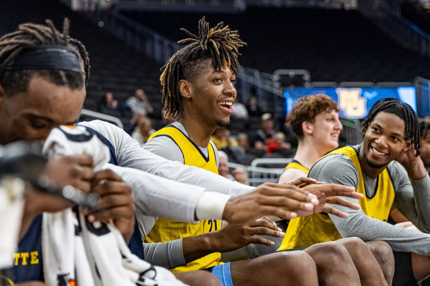 Marquette Men's Basketball open practice at Fiserv Forum on Wednesday October 18, 2023 in Milwaukee, WI.