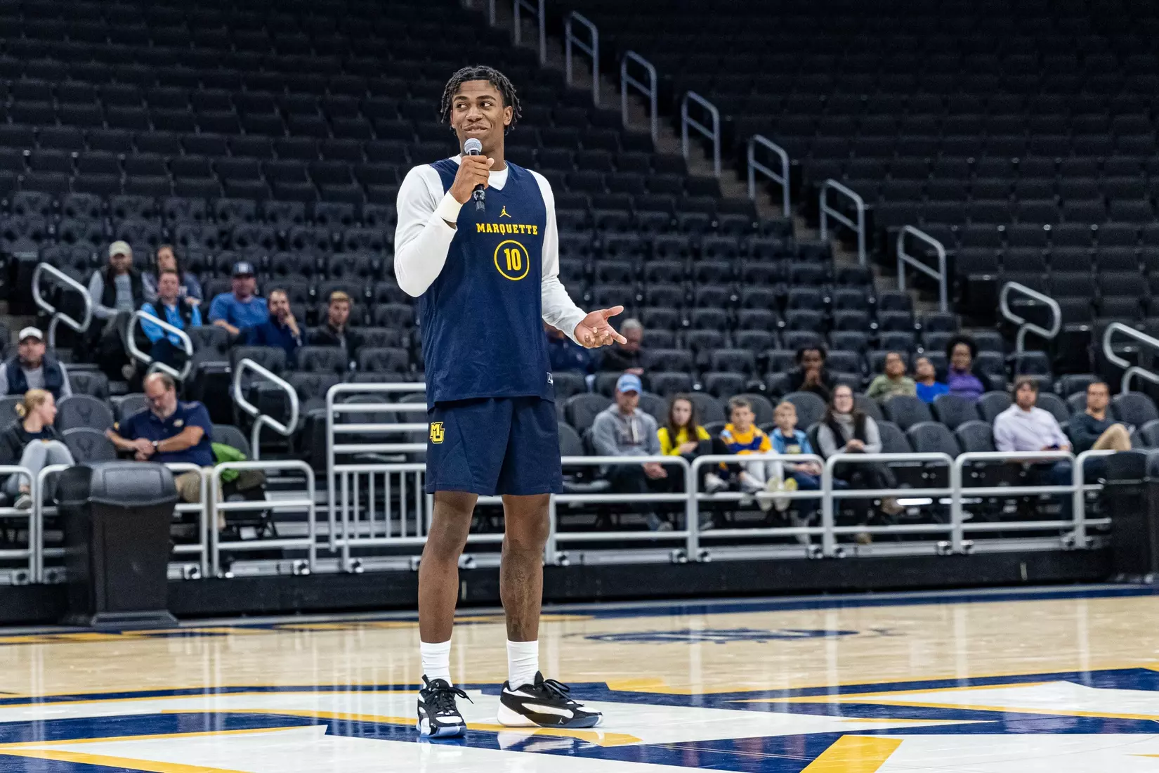Marquette Men's Basketball open practice at Fiserv Forum on Wednesday October 18, 2023 in Milwaukee, WI.