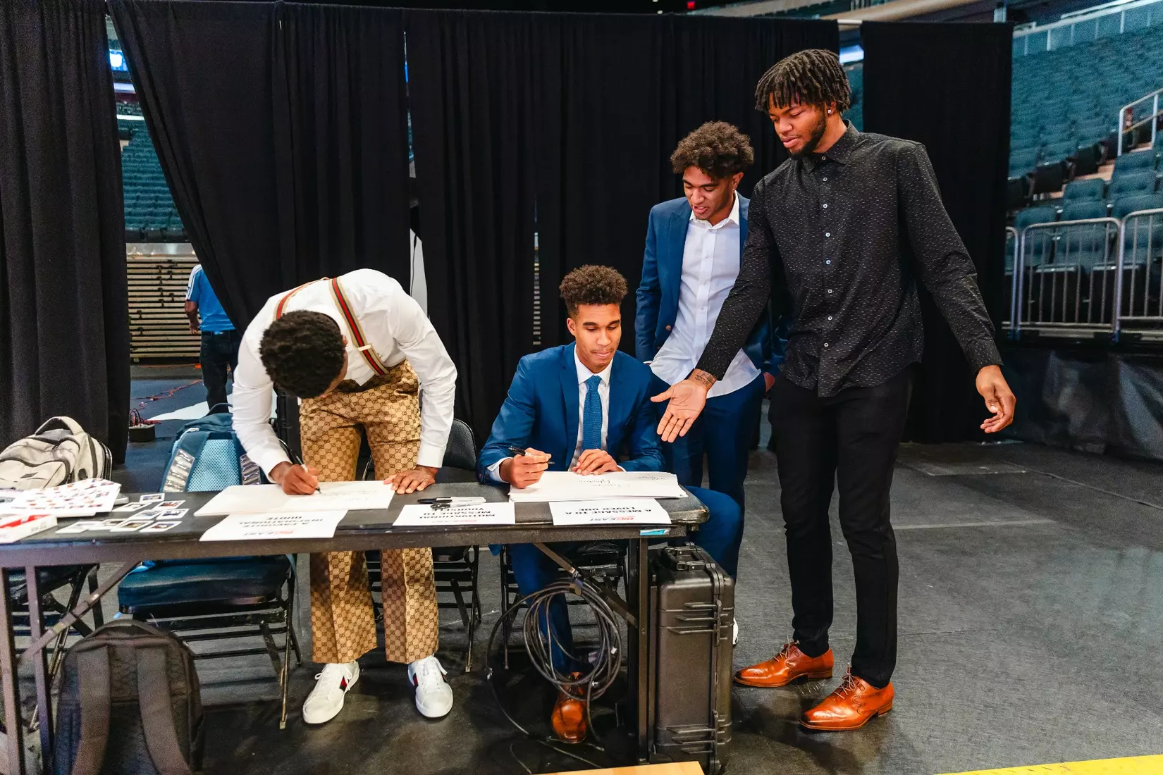NEW YORK, NY - OCTOBER 24: during Big East basketball media day at Madison Square Garden on October 24, 2023 in New York City.