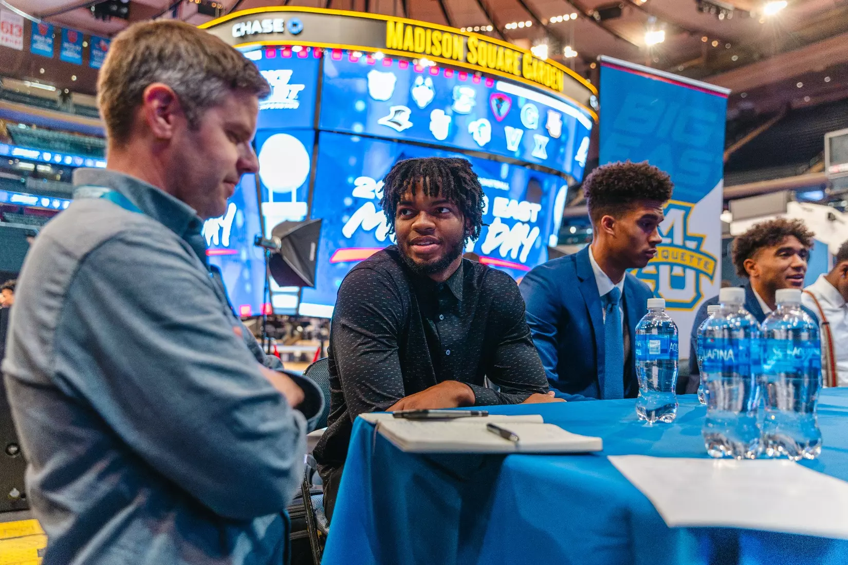 NEW YORK, NY - OCTOBER 24: during Big East basketball media day at Madison Square Garden on October 24, 2023 in New York City.