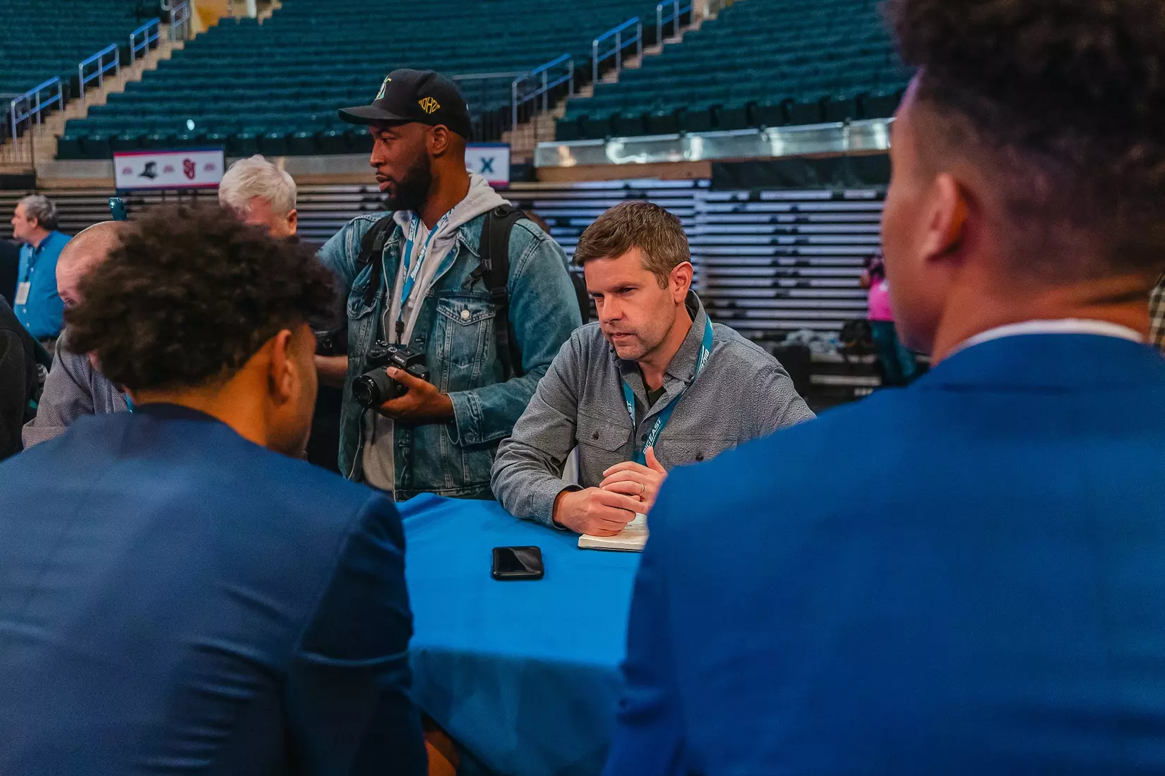 NEW YORK, NY - OCTOBER 24: during Big East basketball media day at Madison Square Garden on October 24, 2023 in New York City.