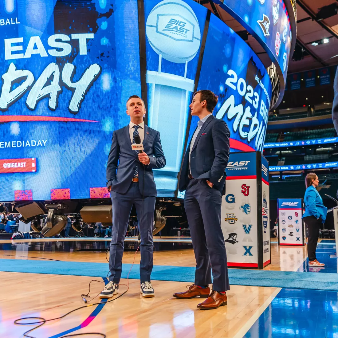 NEW YORK, NY - OCTOBER 24: during Big East basketball media day at Madison Square Garden on October 24, 2023 in New York City.