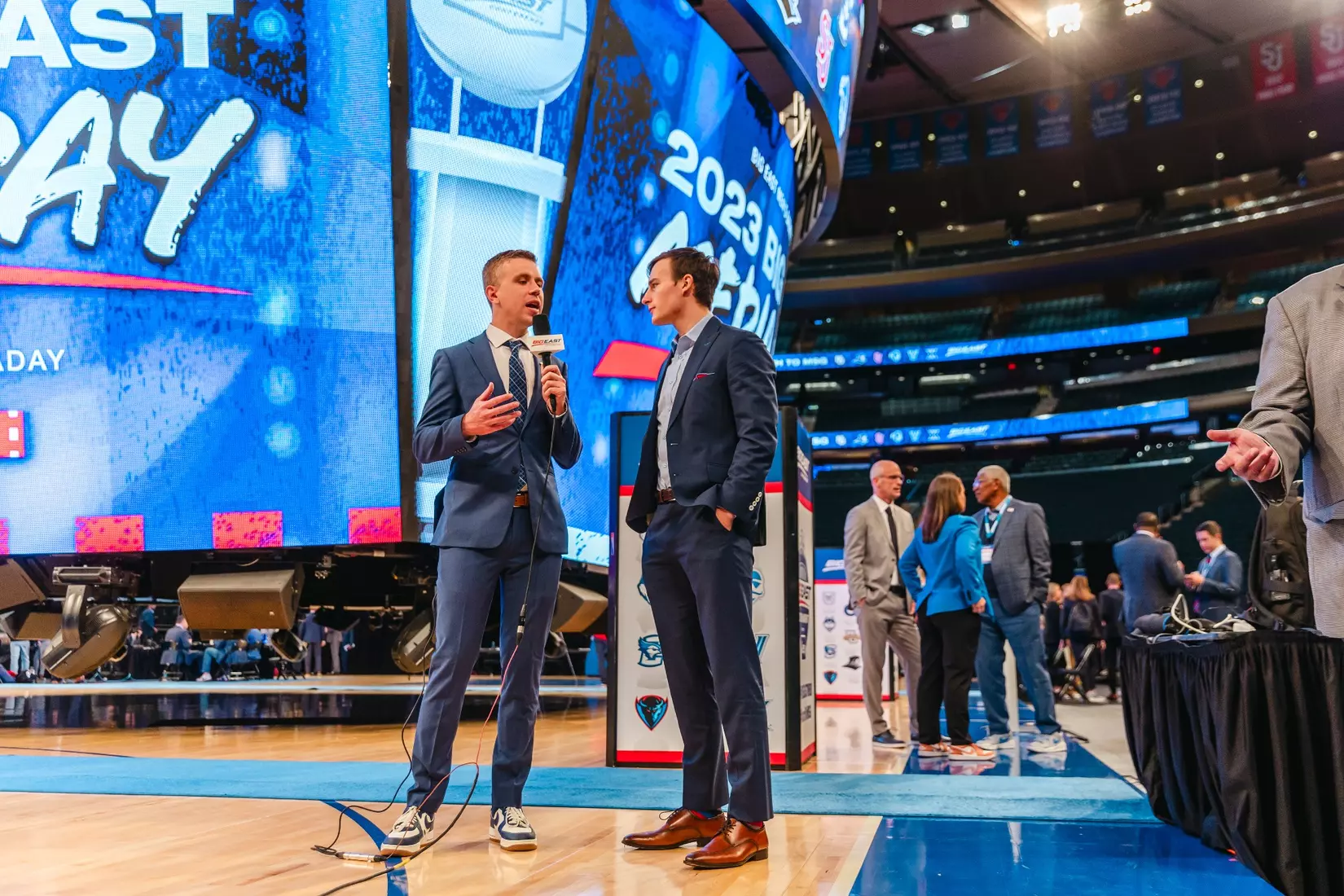 NEW YORK, NY - OCTOBER 24: during Big East basketball media day at Madison Square Garden on October 24, 2023 in New York City.
