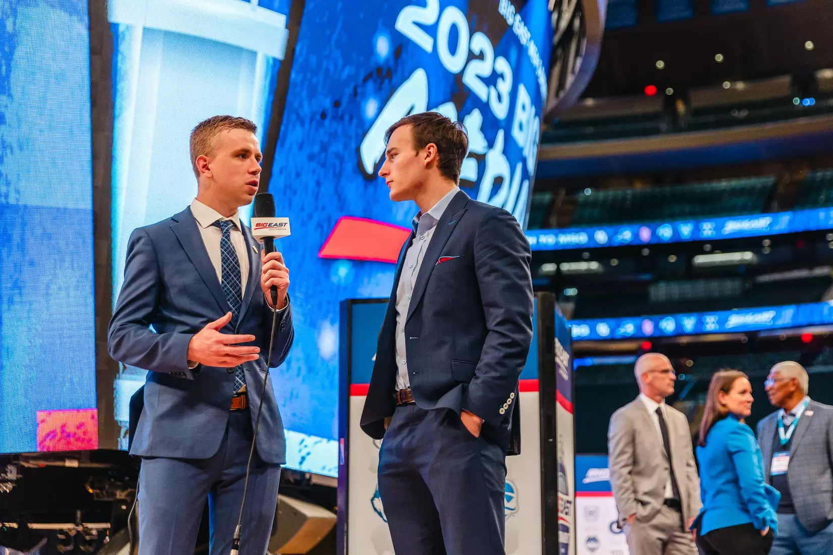 NEW YORK, NY - OCTOBER 24: during Big East basketball media day at Madison Square Garden on October 24, 2023 in New York City.