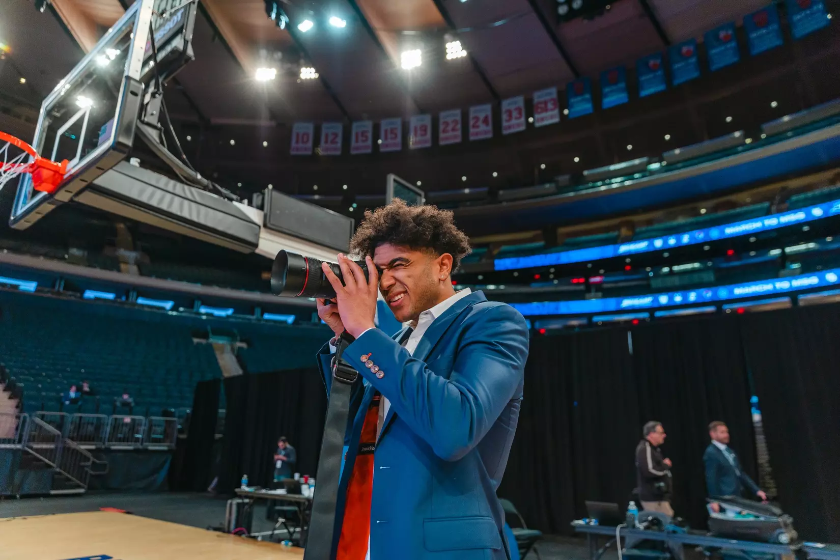 NEW YORK, NY - OCTOBER 24: during Big East basketball media day at Madison Square Garden on October 24, 2023 in New York City.
