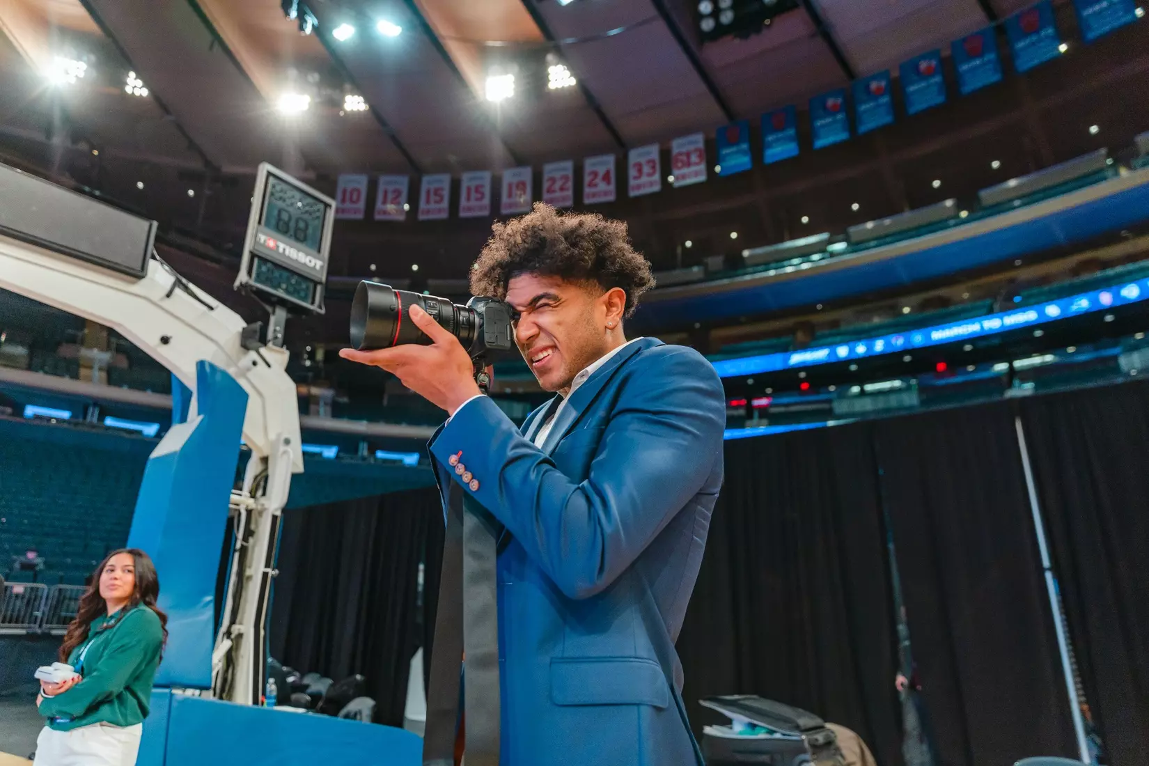 NEW YORK, NY - OCTOBER 24: during Big East basketball media day at Madison Square Garden on October 24, 2023 in New York City.