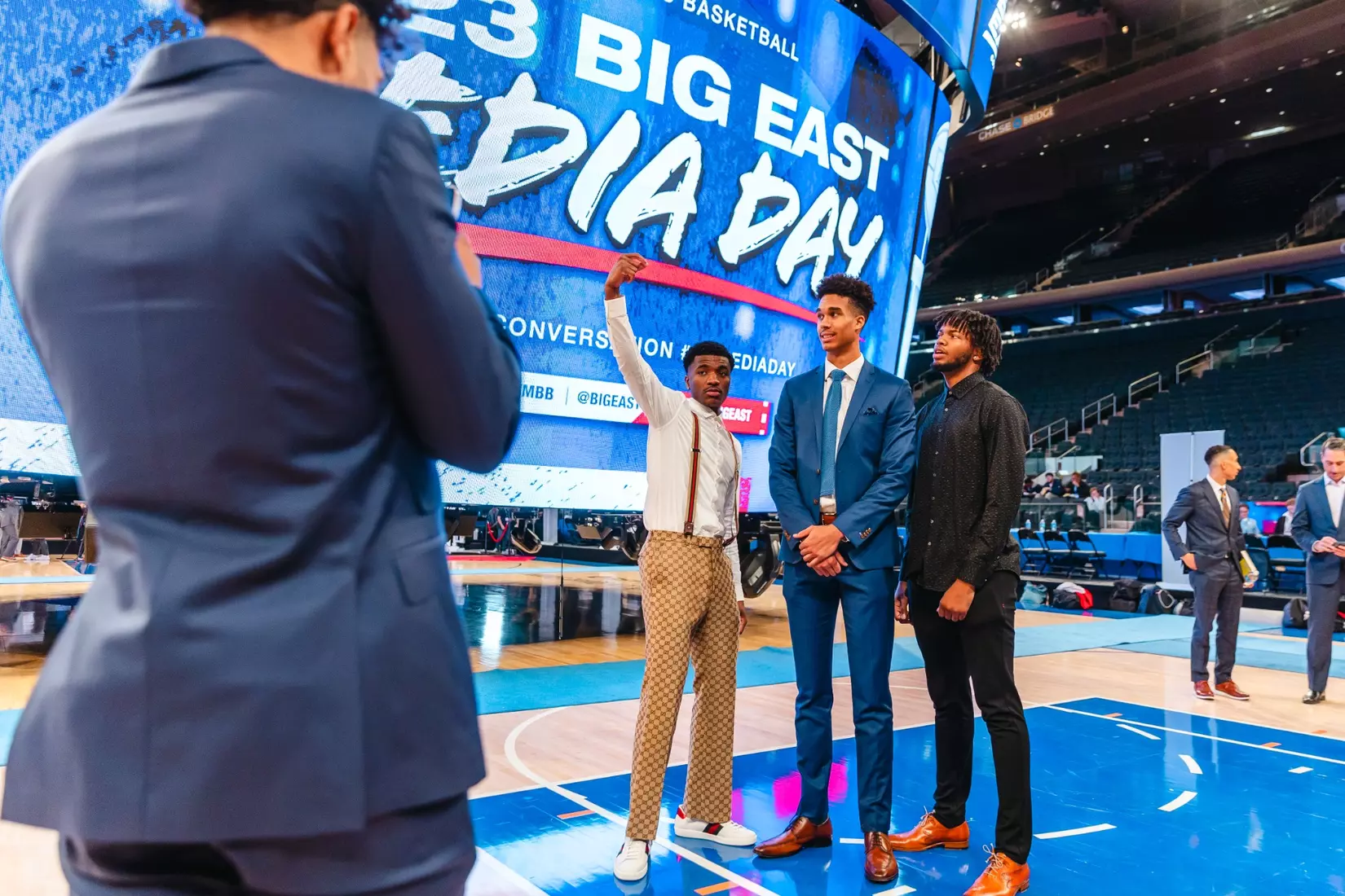 NEW YORK, NY - OCTOBER 24: during Big East basketball media day at Madison Square Garden on October 24, 2023 in New York City.