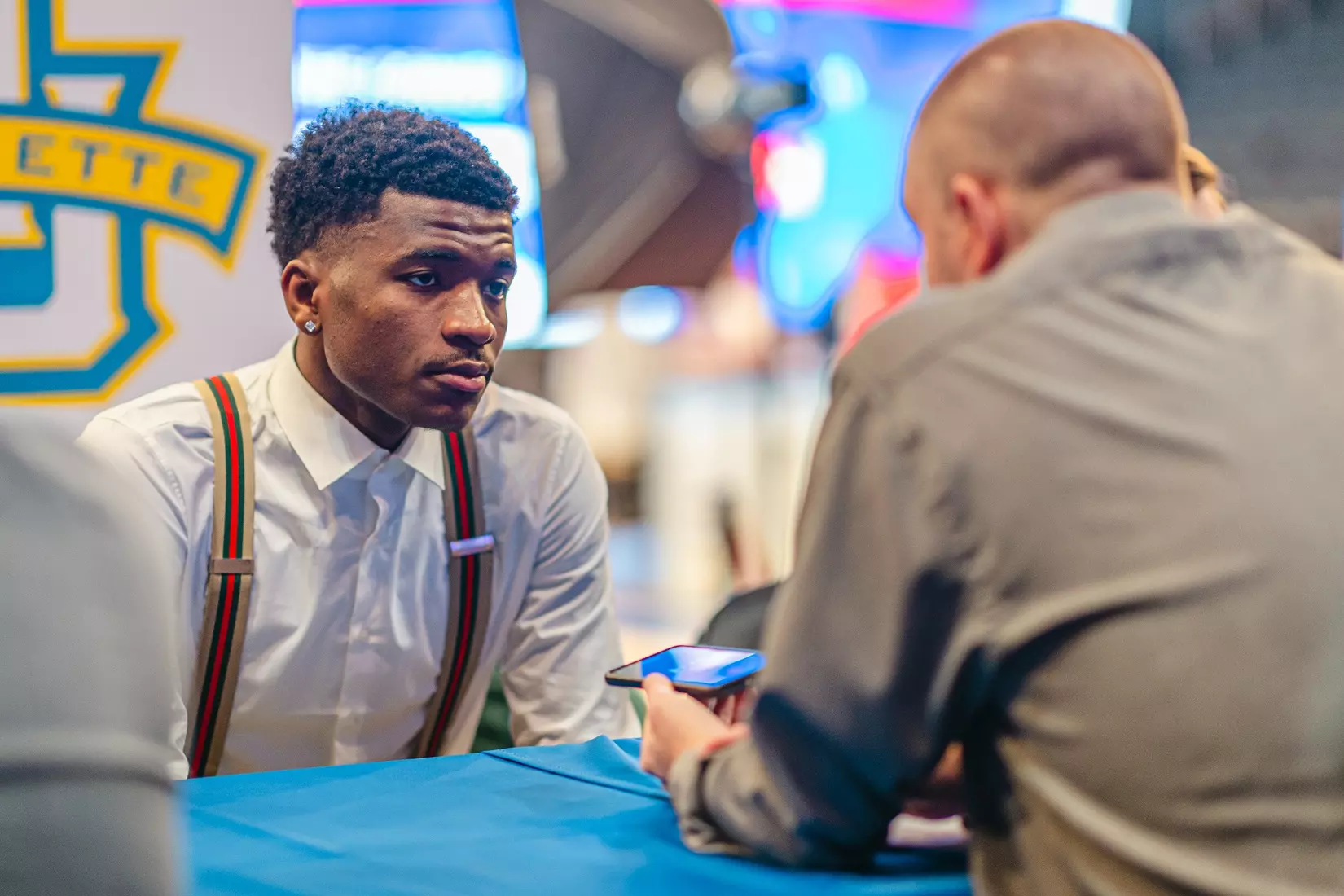 NEW YORK, NY - OCTOBER 24: during Big East basketball media day at Madison Square Garden on October 24, 2023 in New York City.