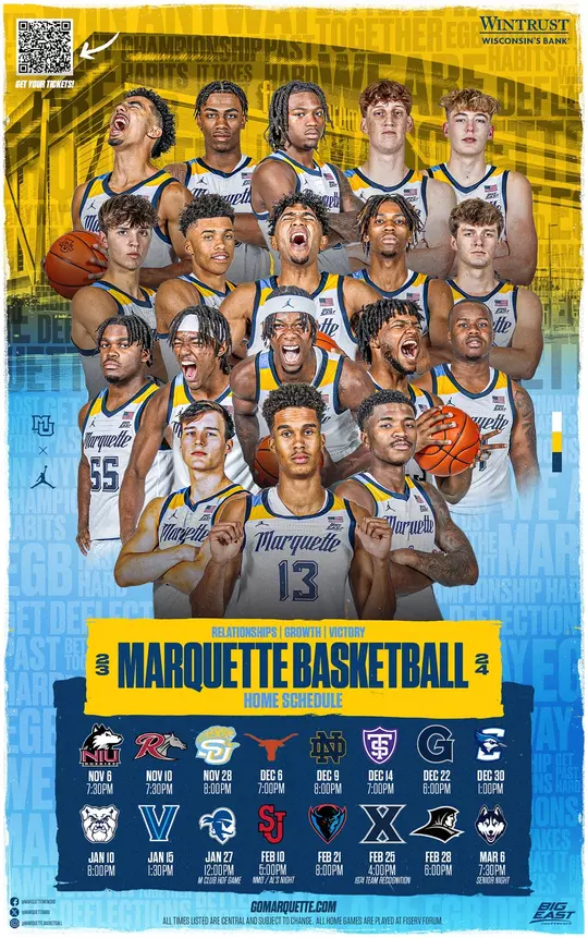 2023-24 Marquette MBB Poster
