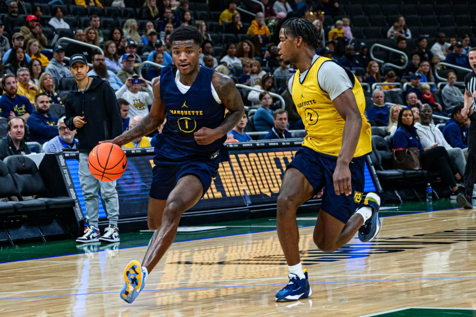 Marquette Men's Basketball Blue vs. Gold Scrimmage at Fiserv Forum on Saturday, October 7th, 2023 in Milwaukee, Wi