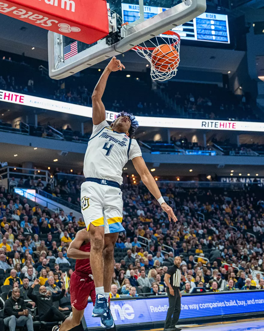 #5 Marquette Men's Basketball defeats Rider University 95-65 at Fiserv Forum on Friday November, 10 2023 in Milwaukee, WI.