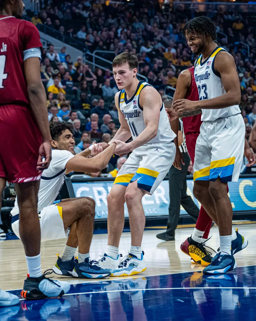 #5 Marquette Men's Basketball defeats Rider University 95-65 at Fiserv Forum on Friday November, 10 2023 in Milwaukee, WI.