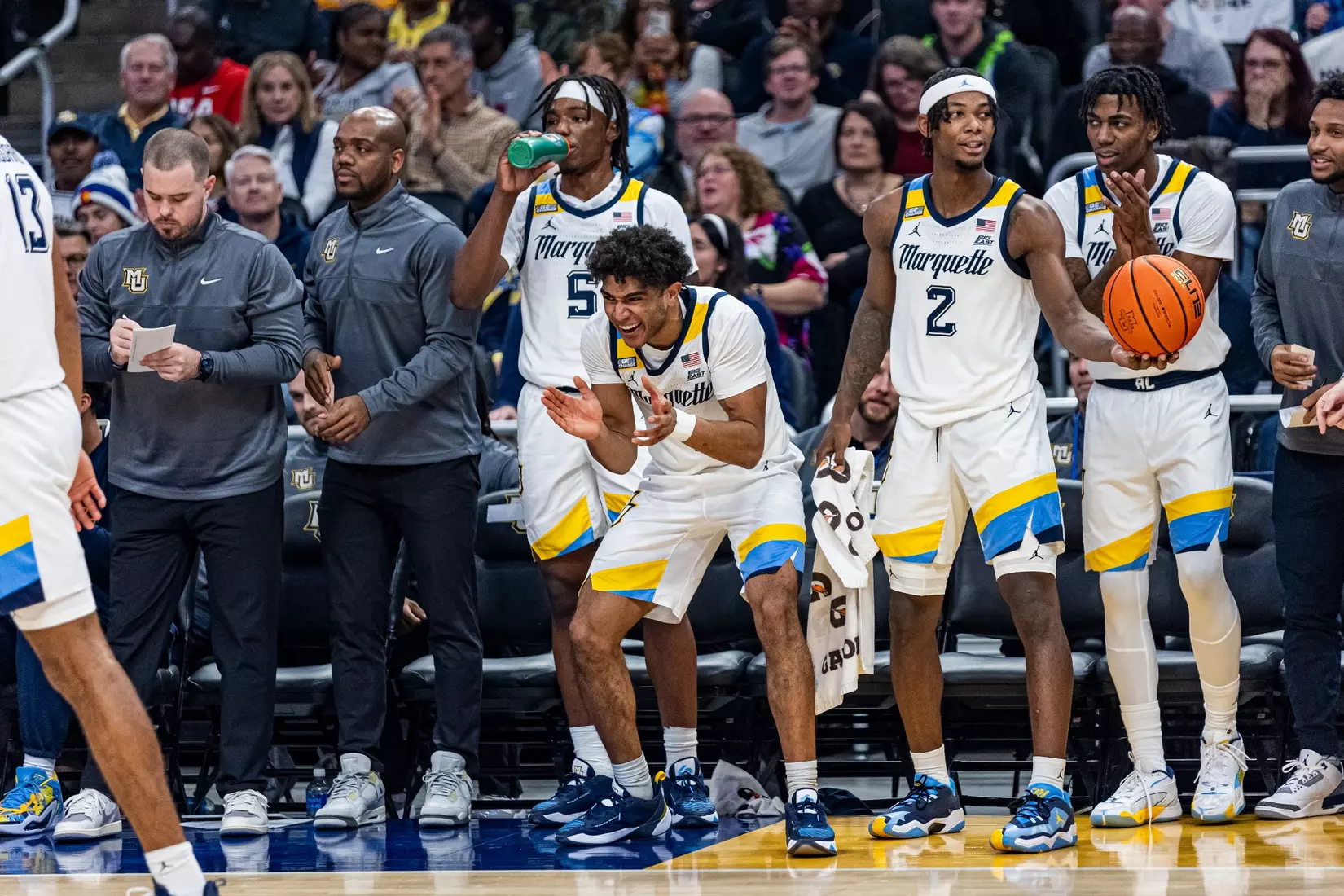 #5 Marquette Men's Basketball defeats Rider University 95-65 at Fiserv Forum on Friday November, 10 2023 in Milwaukee, WI.