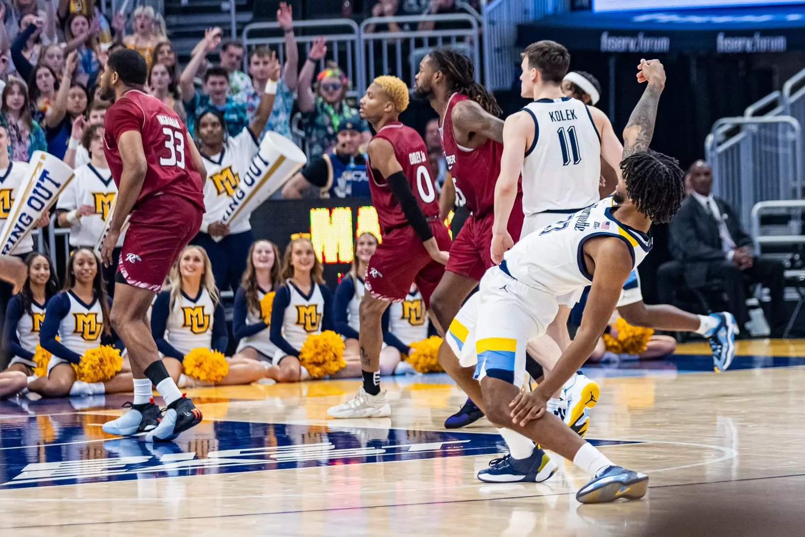 #5 Marquette Men's Basketball defeats Rider University 95-65 at Fiserv Forum on Friday November, 10 2023 in Milwaukee, WI.