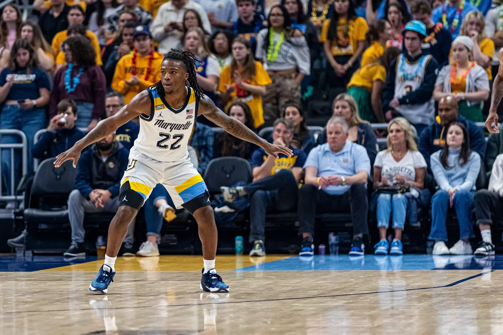 #5 Marquette Men's Basketball defeats Rider University 95-65 at Fiserv Forum on Friday November, 10 2023 in Milwaukee, WI.