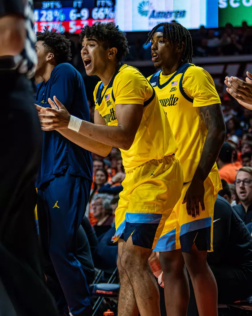 #5 Marquette defeats #23 Illinois 71-64 at State Farm Center ion Tuesday November 14, 2023 in Champaign, Illinois.
