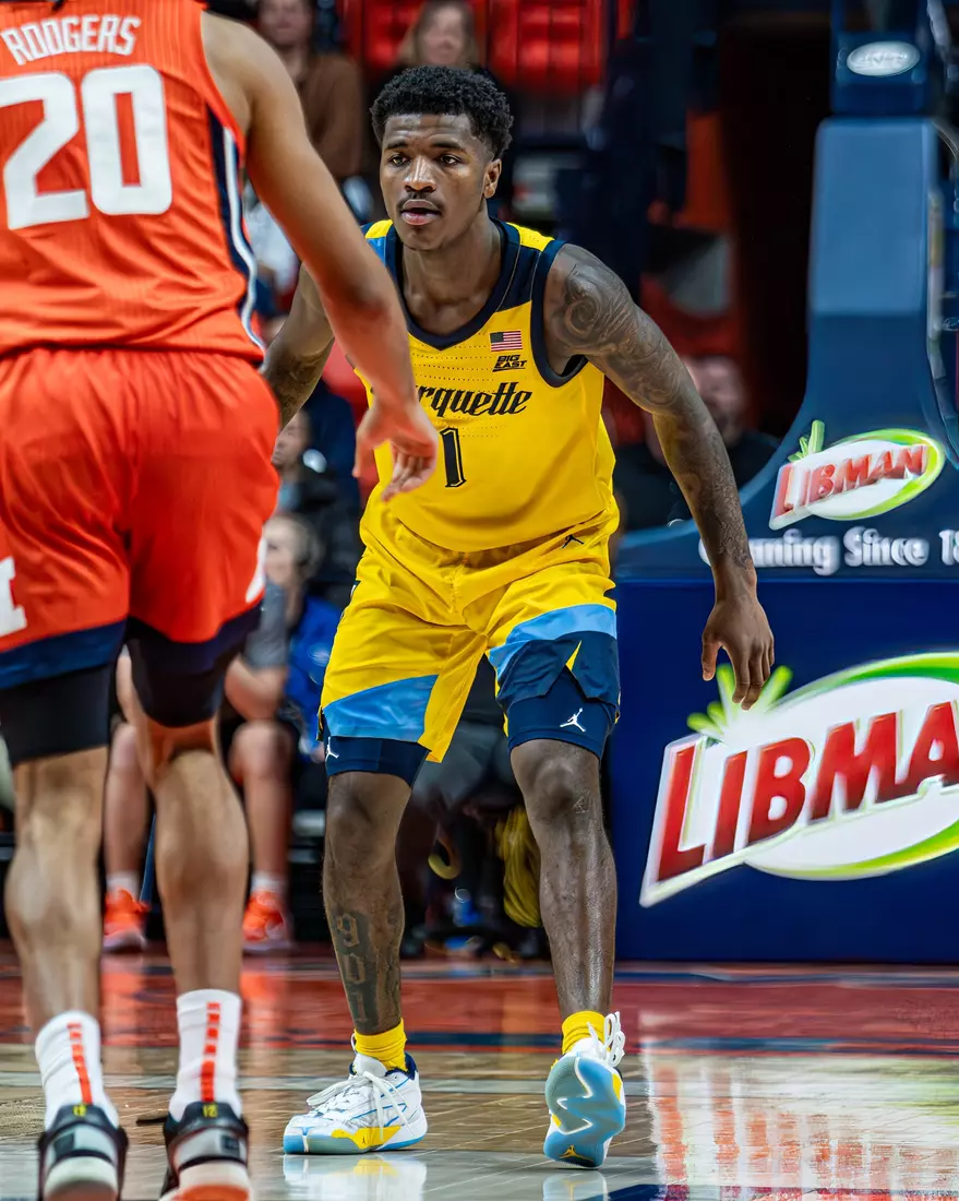 #5 Marquette defeats #23 Illinois 71-64 at State Farm Center ion Tuesday November 14, 2023 in Champaign, Illinois.