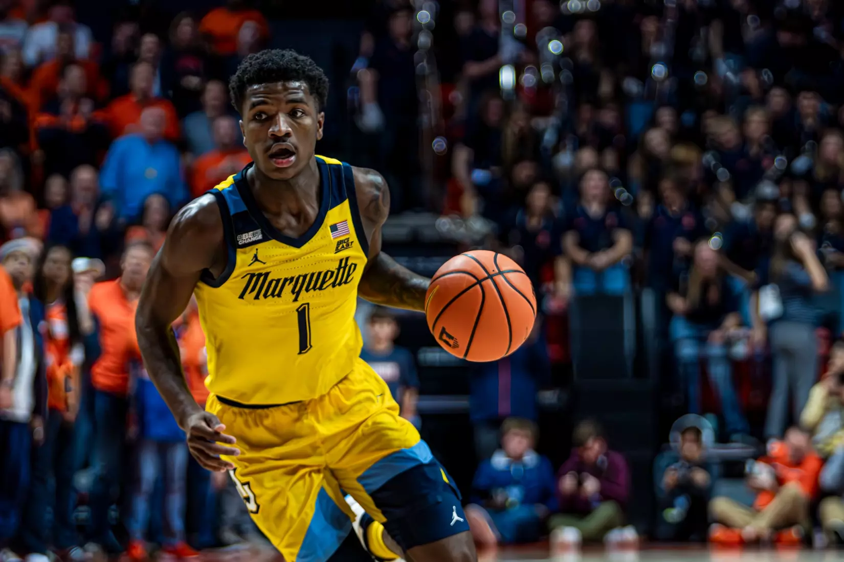 #4 Marquette defeats #23 Illinois 71-64 at State Farm Center ion Tuesday November 14, 2023 in Champaign, Illinois.