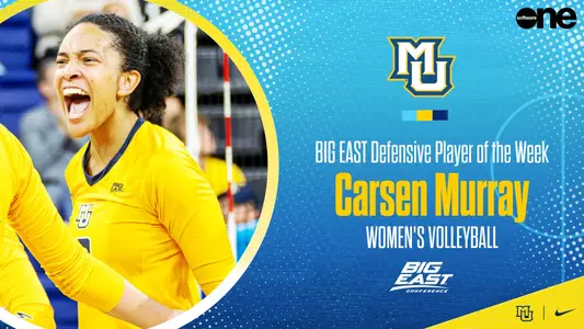 Carsen Murray BIG EAST Defensive Player of the Week