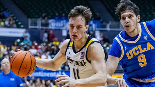 #4 Marquette Basketball defeats UCLA 71-69 at SimpliFi Arena at Stan Sheriff Center in the first round of the Maui Invitational on Tuesday November 21, 2023 in Hawaii.