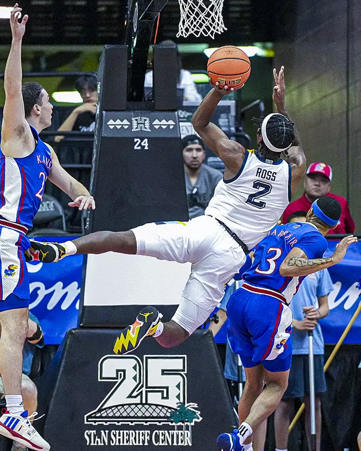 #4 Marquette Basketball defeats #1 Kansas Jayhawks at SimpliFi Center in Honolulu Hawaii on Tuesday November 21, 2023.