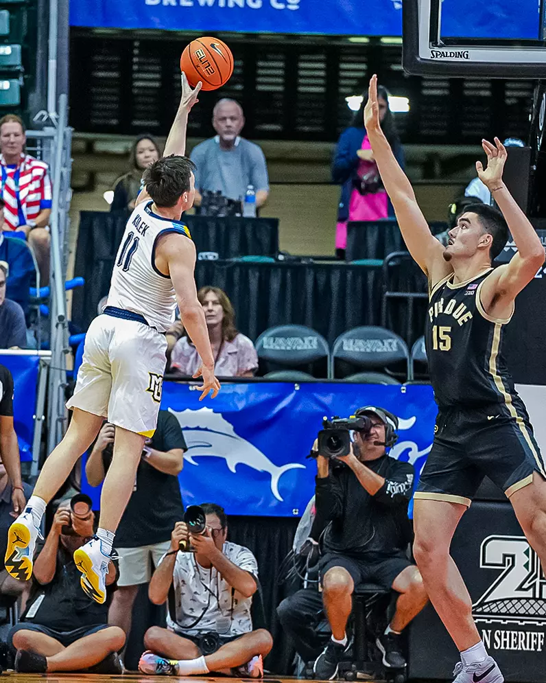 #4 Marquette Basketball Falls to #2 Purdue  75-78  at SimpliFi Center in Honolulu Hawaii on Wednesday November 22, 2023.