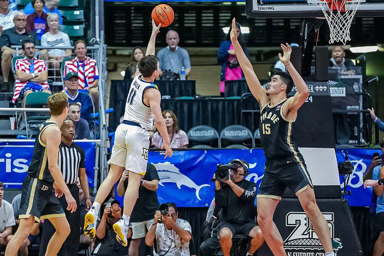 #4 Marquette Basketball Falls to #2 Purdue  75-78  at SimpliFi Center in Honolulu Hawaii on Wednesday November 22, 2023.