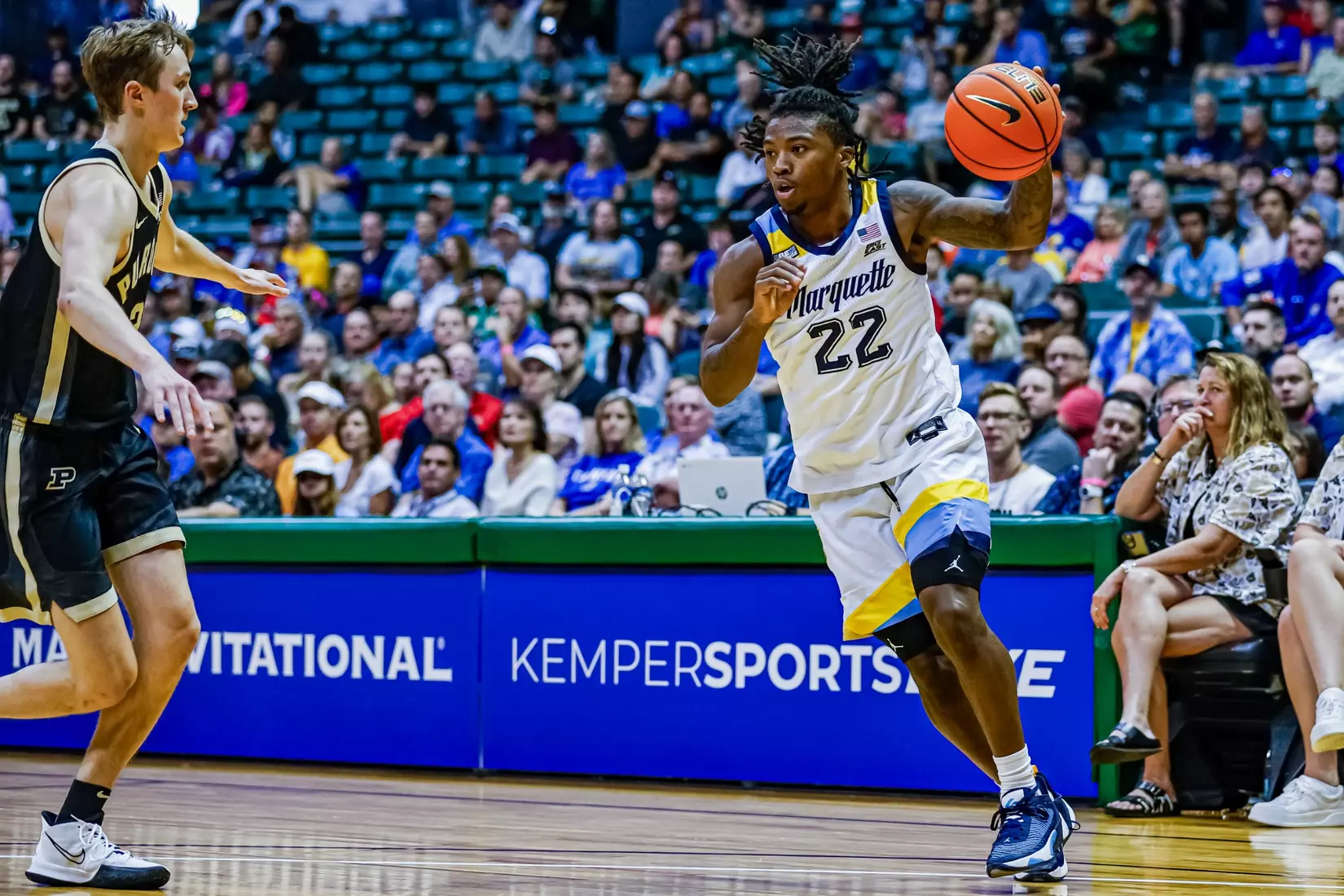 #4 Marquette Basketball Falls to #2 Purdue  75-78  at SimpliFi Center in Honolulu Hawaii on Wednesday November 22, 2023.